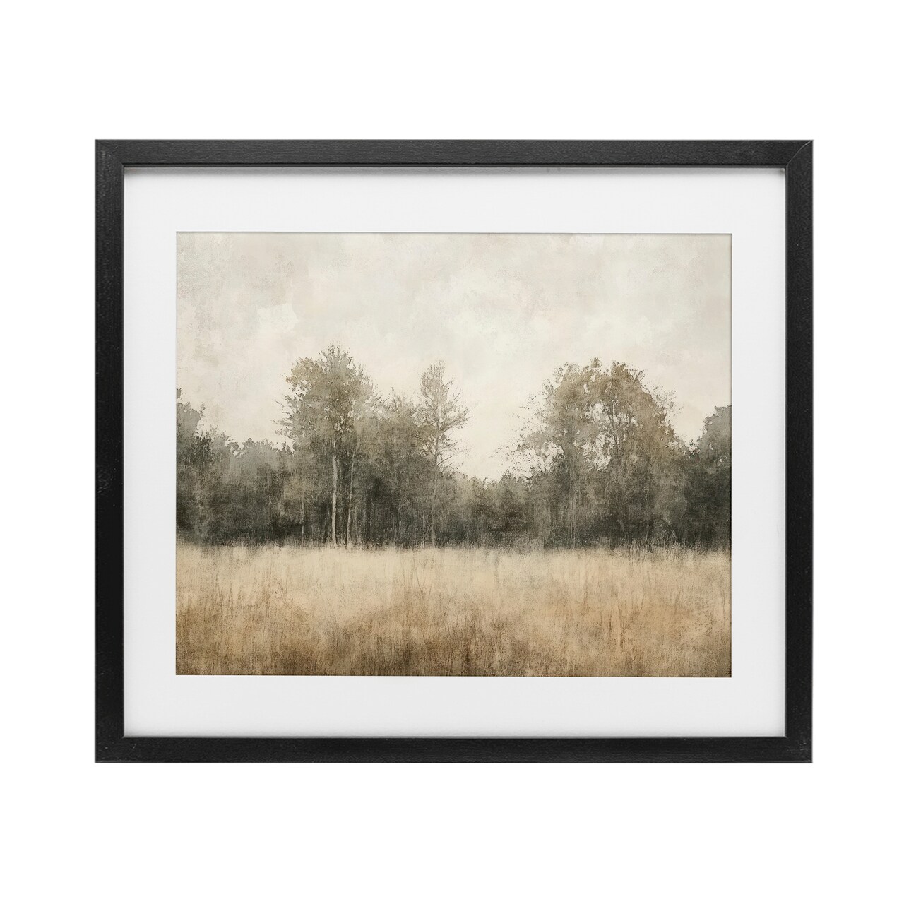 Stupell Industries Neutral Watercolor Woodland Framed Print Under Glass, design by Mona Grace